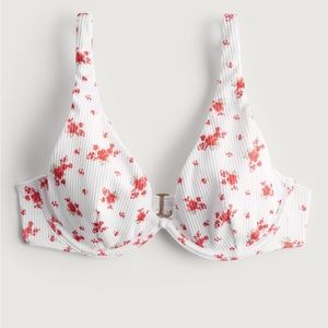 NWT Hollister High Apex Ribbed Underwire Bikini Top XS